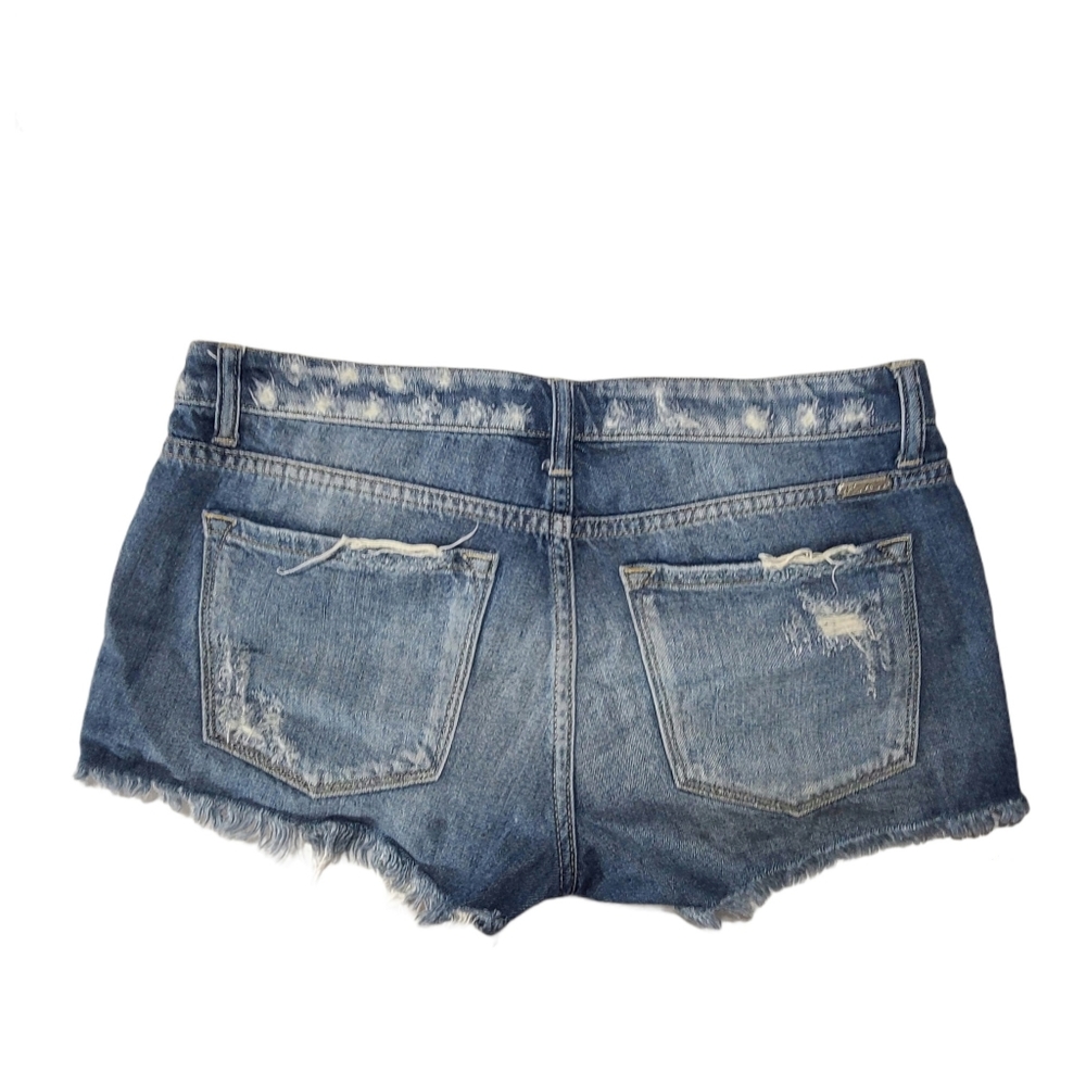 Kancan Distressed Denim Jean Shorts - Picture 2 of 8